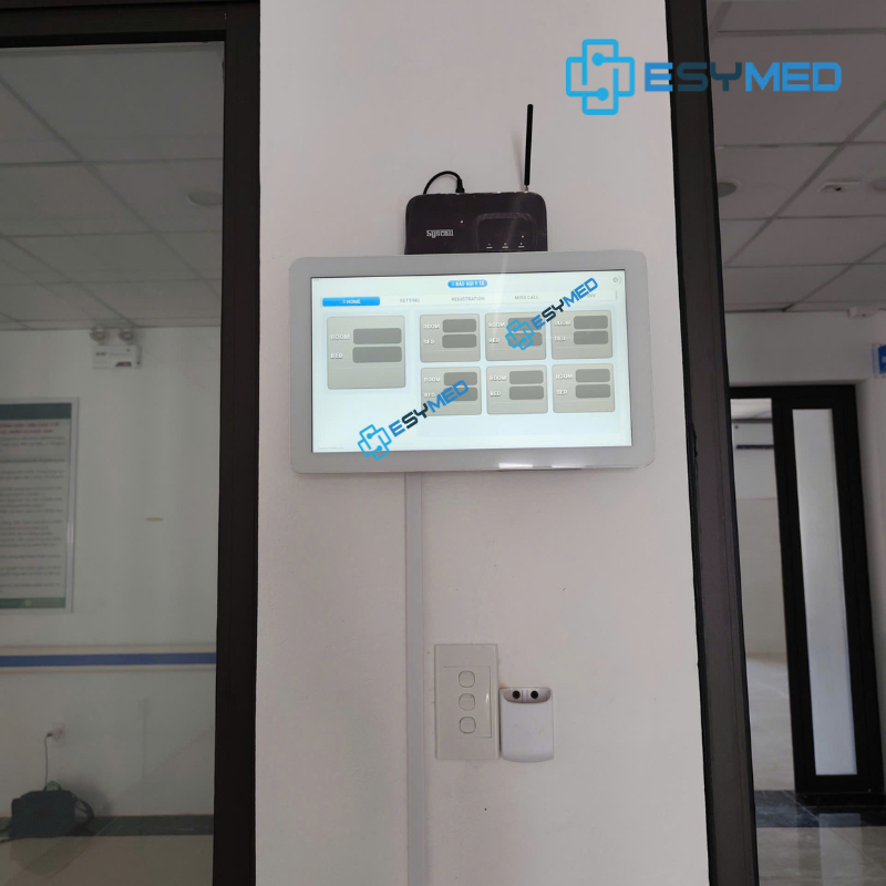 Cấu hình chuông gọi y tá Bệnh viện Văn Bàn gồm SHS-100, SHS-200 và AC-SM156P