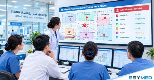 Thiết kế kịch bản báo động đỏ: Ma trận người nhận theo khoa phòng
