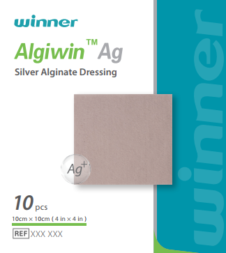Băng gạc điều trị vết thương Alginate tẩm bạc